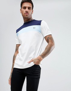 Белая футболка в стиле колор блок Fred Perry Sports Authentic - Белый