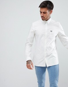 Белая оксфордская рубашка Fred Perry - Белый