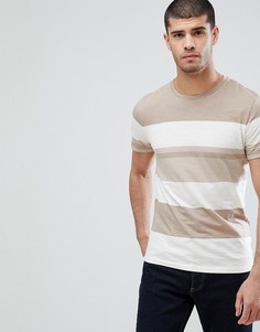 Футболка в широкую полоску Selected Homme - Коричневый