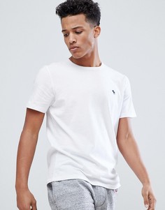 Белая футболка с круглым вырезом и логотипом Abercrombie &amp; Fitch - Белый