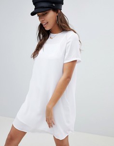 Свободное полупрозрачное платье мини ASOS DESIGN - Белый