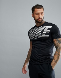 Черная футболка с логотипом Nike Training Dry 890194-010 - Черный