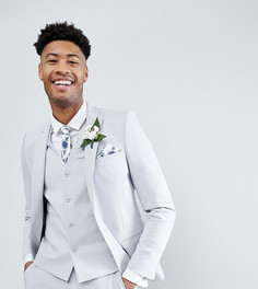 Серый приталенный пиджак ASOS TALL Wedding - Серый