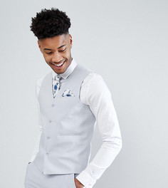 Серый жилет скинни ASOS TALL Wedding - Серый