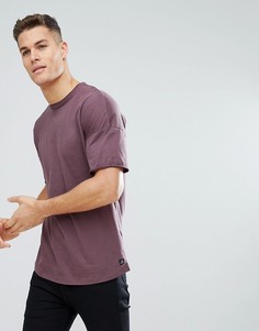 Свободная фиолетовая футболка с заниженной линией плеч Tom Tailor - Фиолетовый
