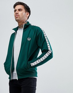 Зеленая спортивная куртка с декоративной отделкой Fred Perry Sports Authentic - Зеленый