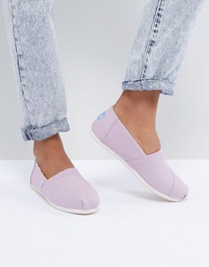Сиреневые парусиновые туфли TOMS Alpargata - Фиолетовый