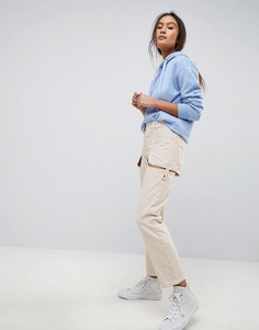Белые прямые джинсы с вырезом ASOS DESIGN Florence - Белый