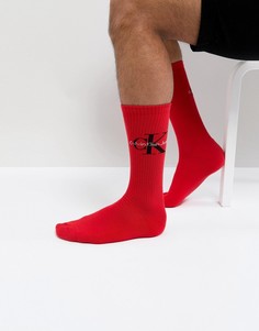 Носки с логотипом Calvin Klein - Красный