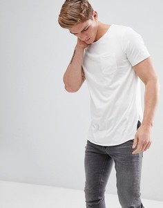 Футболка с необработанными краями Jack &amp; Jones Originals - Белый