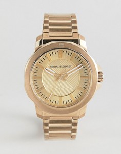 Золотистые часы с хронографом Armani Exchange AX1901 44 мм - Золотой