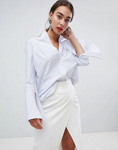 Рубашка с оборками на спине River Island - Синий