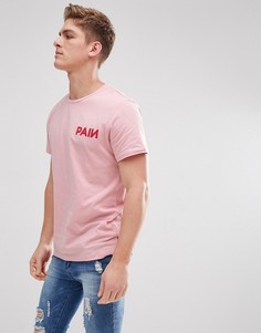 Футболка с принтом Pain Jack &amp; Jones Originals - Розовый