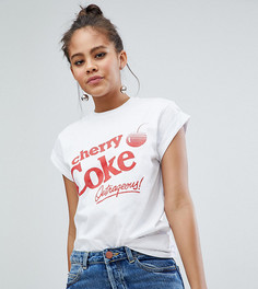 Белая футболка с принтом cherry coke ASOS DESIGN Tall - Белый