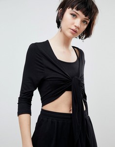 Топ с завязкой New Look - Черный