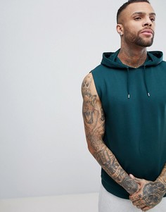 Худи зеленого цвета без рукавов ASOS DESIGN - Зеленый