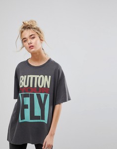 Футболка с графическим принтом и надписью Button Your Fly Levis - Темно-синий Levis®