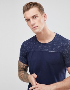 Футболка со вставкой на груди Esprit - Темно-синий
