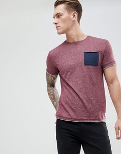 Футболка с контрастным карманом Esprit - Красный