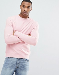 Светло-розовый обтягивающий свитшот ASOS - Розовый