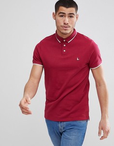 Поло красного цвета с контрастной отделкой Jack Wills Edgware - Красный