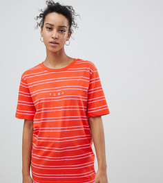 Розовая футболка в полоску Puma эксклюзивно для ASOS - Розовый