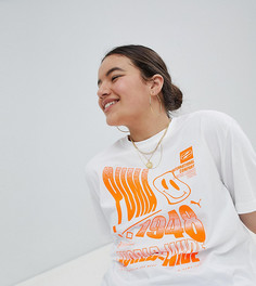 Белая футболка с принтом Puma эксклюзивно для ASOS - Белый