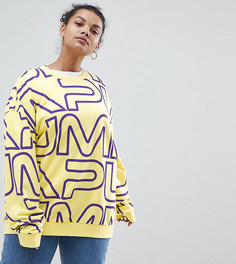 Желтый свитшот Puma эксклюзивно для ASOS Plus - Зеленый