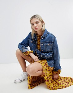 Джинсовая oversize-куртка New Look - Синий
