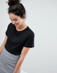Футболка с круглым вырезом Monki - Черный