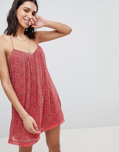 Свободное кружевное платье Abercrombie &amp; Fitch - Красный