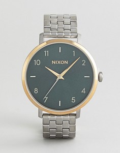 Серебристые наручные часы Nixon A1090 - Серебряный