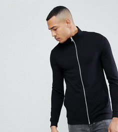 Черная облегающая спортивная куртка ASOS TALL - Черный
