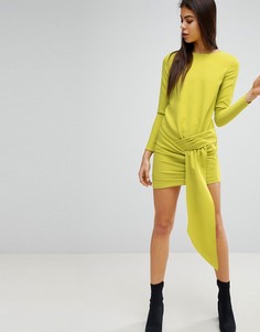 Платье мини с драпировкой спереди Missguided - Зеленый