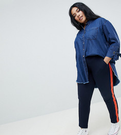 Брюки с полосками Junarose - Темно-синий