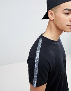 Пляжная футболка с логотипом Calvin Klein - Черный