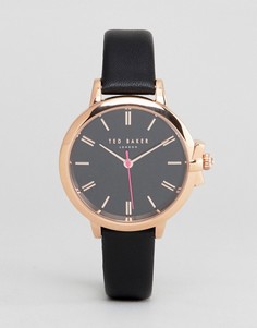 Часы с черным кожаным ремешком Ted Baker TE50267007, 36 мм - Черный