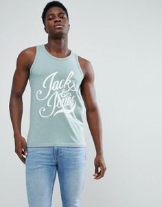 Майка с логотипом Jack &amp; Jones Originals - Зеленый