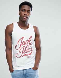 Майка с логотипом Jack &amp; Jones Originals - Белый