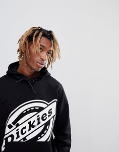 Худи черного цвета с большим логотипом Dickies - Черный