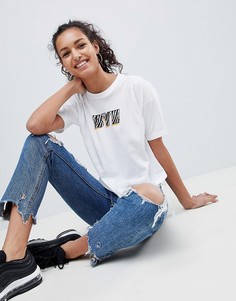 Футболка с принтом Bye ASOS DESIGN - Белый