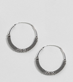 Серебряные серьги-кольца ASOS DESIGN - Серебряный