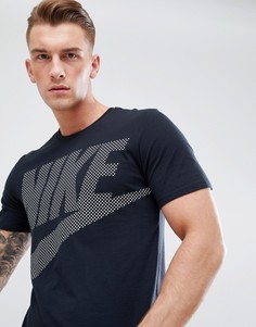 Черная футболка с большим логотипом Nike 891865-010 - Черный