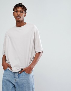 Серая свободная футболка ASOS DESIGN - Серый