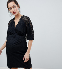Кружевное платье мини с глубоким вырезом ASOS DESIGN Maternity - Мульти