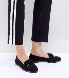 Туфли для широкой стопы на плоской подошве ASOS DESIGN Mossy - Черный