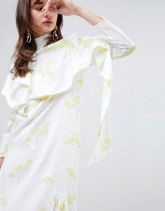 Платье с принтом ASOS WHITE - Мульти