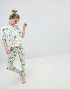 Пижамный комплект с леггинсами и футболкой ASOS DESIGN - Мульти