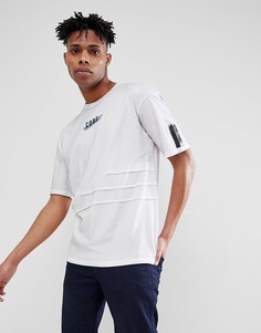 Удлиненная футболка с принтом и строчкой Jack &amp; Jones Core - Темно-синий