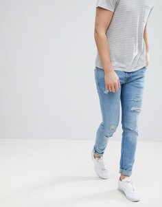 Рваные джинсы скинни Jack &amp; Jones - Синий